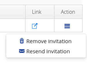 Resend or revoke invitations