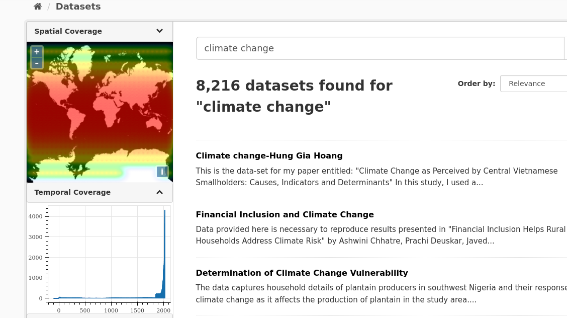 temporal coverage search result