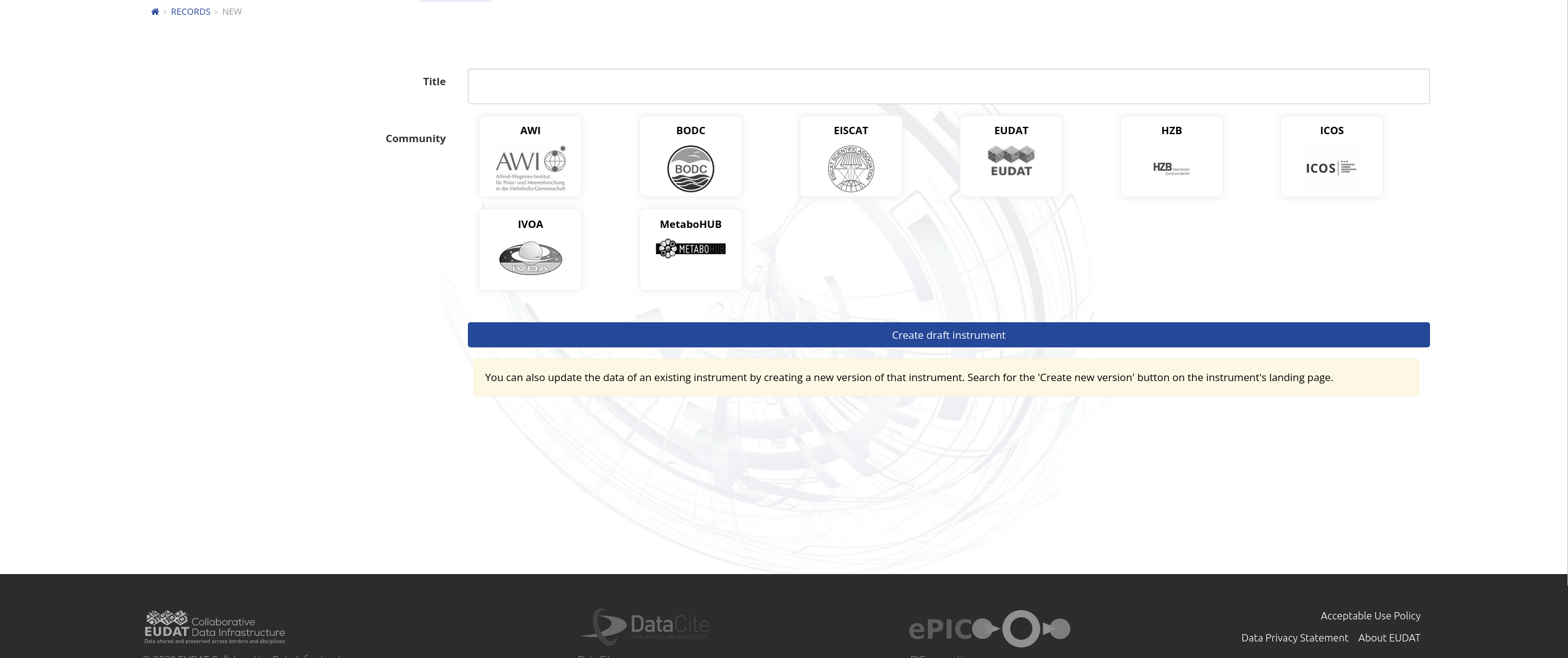 B2INST-create-record-title