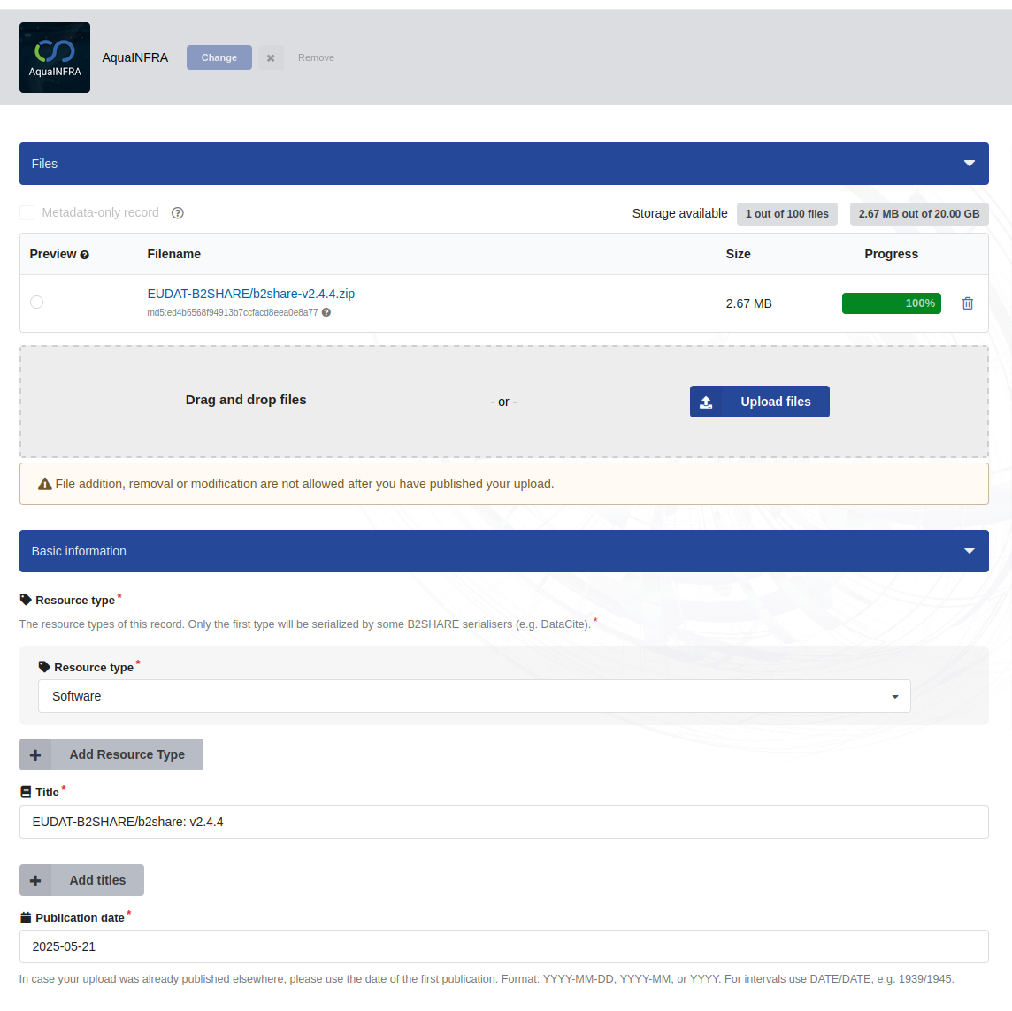 Importer Button